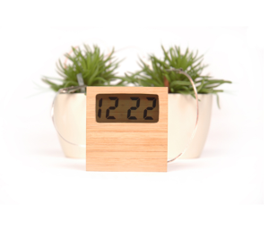 The Soil Clock runs on mud; it uses powered electricity created by the metabolism of organic matter and the chemical reaction of copper and zinc. Designed by Marieke Staps. 